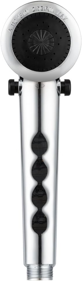 Dura Faucet DF-SA135-CP RV Economical Handheld Replacement Shower Head Wand Unit, Water Saving Flow Control Trickle Switch (Chrome)