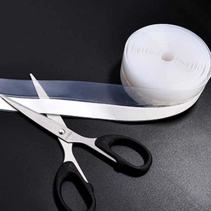 Weather Stripping Door Seal Strip, Door Weather Stripping Seal Strip Sealing Tape for Doors Windows Shower (45mm, Black)