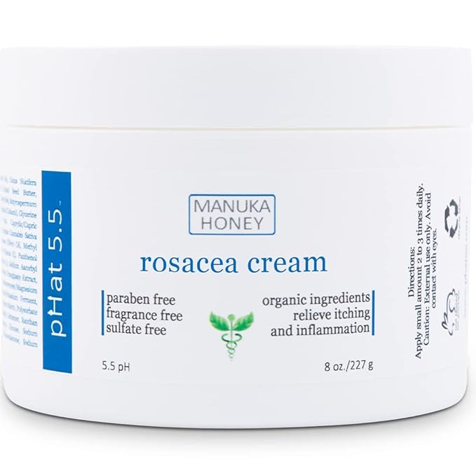 pHat 5.5 Body Cream & Moisturizer for Dry Skin on Face - Anti Redness Face Cream & Face Lotion for Sensitive Skin - Dry Skin Face Moisturizer & Itchy Skin Relief Cream - Hydrating Face Cream (8oz)