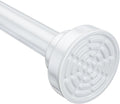 Ausemku Shower Curtain Rod Tension - 26-76 Inch Never Rust Non-Slip Spring Tension Curtain Rod No Drilling Stainless Steel Curtain Rod Use Bathroom Kitchen（White）