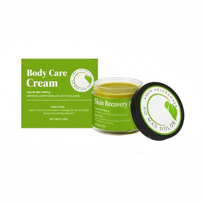 Body Care Cream for Joint & Skin Recovery, Moisturizing Balm with Squalane & Coconut Oil, All-Day Comfort, Non-Greasy Formula, for Dry & Rough Skin, 2.12oz (1)