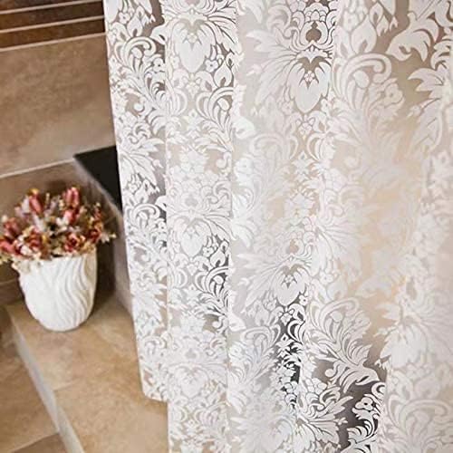 Clawfoot Tub Shower Curtain Liner 180x70 Inch Shower Curtain Warp Around Extra Wide Bath Curtain Round Bathroom Water Repellent Plastic with 36 Metal Hooks with Magnets PEVA Waterproof