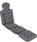 Bath Cushion, Full Body Bathtub Pillow with 160 Suction Cups, Bath Mat for Head and Neck Support, with Laundry Bag (Dark Gray, 60.2" x 16.2")