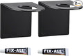 Wall-Mounted Shower Bottle Holder, Adhesive Shampoo and Soap Dispenser Rack, Black, No-Drill Bathroom Organizer, 2 Pack