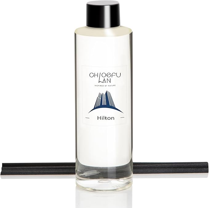 Chloefu LAN Luxury Hotels Scented Oil Diffuser Refill 6.76 fl oz Natural Essential Oil, Ideal for Living Rooms, Bedrooms, Hotels, or Offices