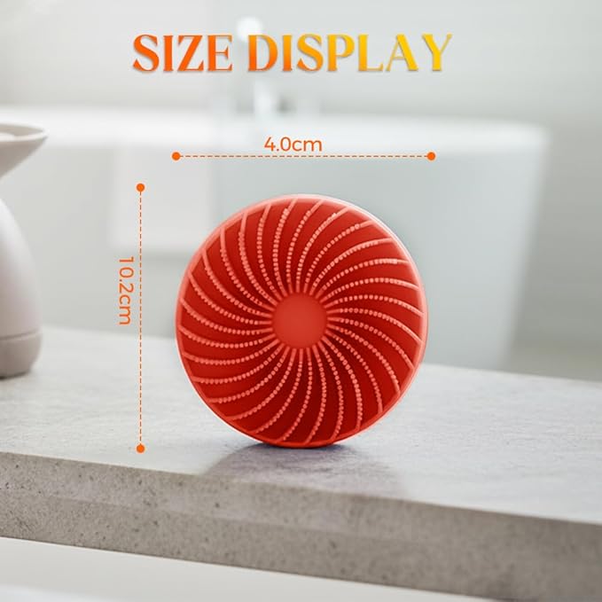 2 in 1 Silicone Body Scrubber & Scalp Scrubber, 2026 Upgrade Handheld Shower Scrubber for Body and Head, Cleansing Skin Brush Gentle Exfoliating and Stress Relax Hair Growth (Purple & Red)