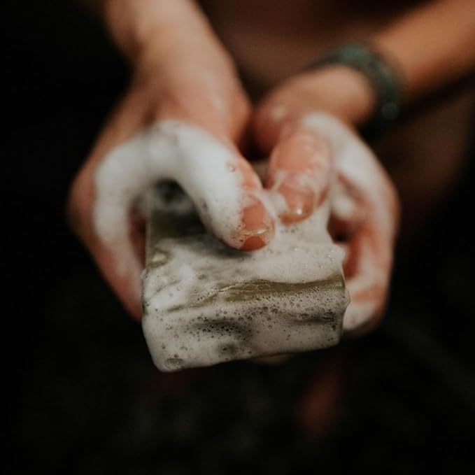 Alaska Glacial Cold-Process Mineral Clay Soap Bar made with Organic Oils | Face, Body, Shampoo & Shave | Hydrates & Detoxifies | For All Skin Types – Peppermint & Lavender, 2 Pack