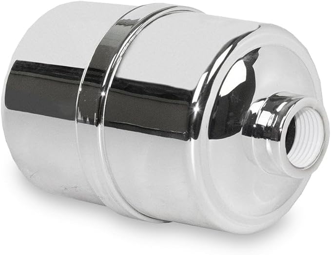 Crystal Quest Shower Filter without Shower Head - Chrome - Advanced Multi Stage Filtration for Cleaner Water - Removes Chlorine, Heavy Metals - Promotes Healthier Skin, Softer Hair - Long-Lasting
