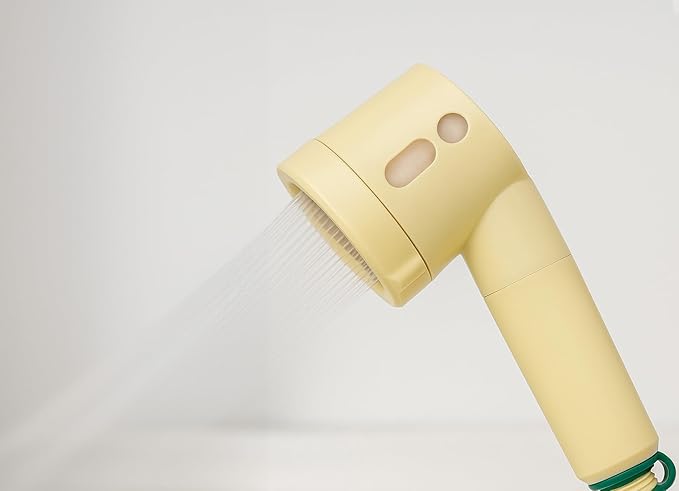 Glow On and On Shower Head & Vitamin B12 Cartridge Set – Filter Shower Head + Skin Vitality Vitamin Cartridge + Leak-Proof Connector Case Holiday Gift Set