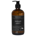 River Birch Midnight Amber Scented Natural Hand Soap - Handmade Soap - Moisturizing Hand Wash with Amber Glass Dispenser - Luxury Scented Hydrating Hand Soap - Vegan and Non-Toxic - 16 Fl Oz
