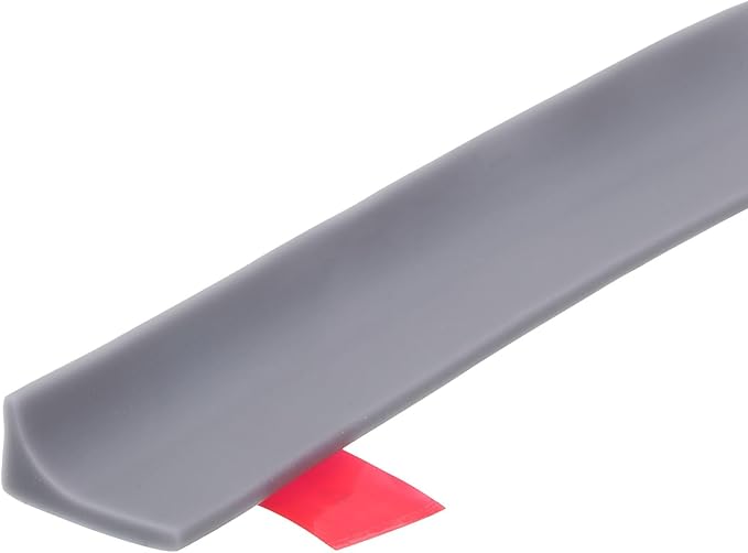 uxcell 39 Inch Collapsible Shower Barrier Stopper Water Splash Guard Blocker 39"Lx0.8"Wx0.5"H for Bathroom Kitchen Wet and Dry Separation, Gray