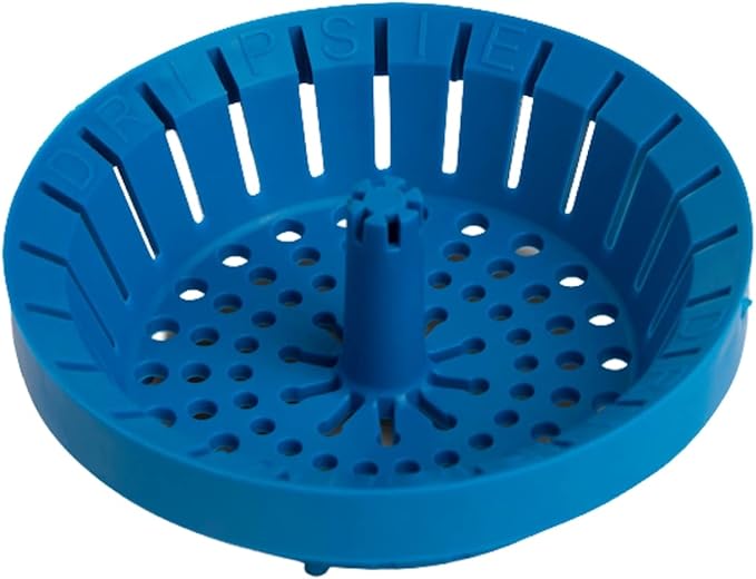 Kitchen Sink Strainer 3.25" - Dripsie Anti-Clog Food Catcher, Flexible Drain Basket, Dishwasher Safe, Standard Fit, Made in USA(1-Pack Blue)