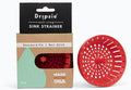 Kitchen Sink Strainer 3.25" - Dripsie Anti-Clog Food Catcher, Flexible Drain Basket, Dishwasher Safe, Standard Fit, Made in USA (1-Pack Red)