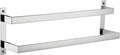 KOKOSIRI Towel Bars Bath Towel Holders 20-Inch Chrome Bathroom 2-Tiers Ladder Towel Rails Wall Mounted Towels Shelves Rack Polished Stainless Steel, B5008CH-L20