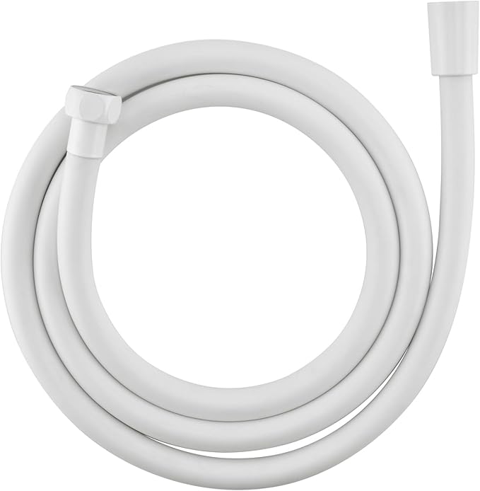 Shower Hose PVC,Explosion Proof Anti Winding Showerhead Hoses Extra Long,Used In Showerheads Spray Bidet Bathing Toilet Cleaning Pet Flexible Rv Shower Hose Replacement (White, 79 In)