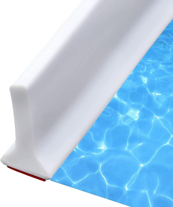 Collapsible Shower Water Guard Water Splash Guard Water Dam Barrier Shower Threshold for Shower Stall, Stay Dry Retainer for Wet and Dry Separation for Bathroom (98in)