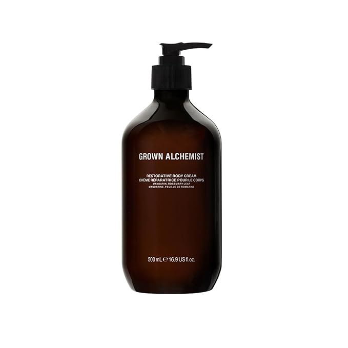 Grown Alchemist Restorative Body Cream. Hydration Blend of Shea Butter, Jojoba Oil and Vitamin E, Nourishing Moisturizer, Repairs and Balances Dry Skin (500mL)