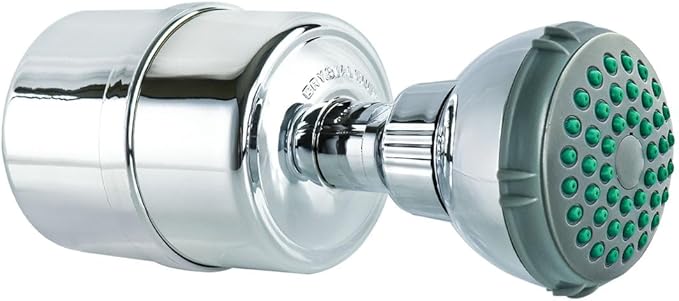 Crystal Quest Shower Filter with Shower Head - Chrome - Advanced Multi Stage Filtration for Cleaner Water - Removes Chlorine, Heavy Metals - Promotes Healthier Skin, Softer Hair - Long-Lasting