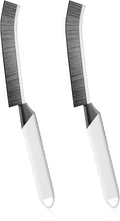 Household Thin Cleaning Brushes,2pcs Hard Bristle Grout Scrub Brush Tool for Cleaning Tight Spaces in Home Kitchen Bathroom