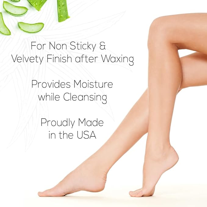 GiGi Wax Off Hair Wax Remover Gel - Post Waxing Care with Aloe Vera, Skin Soothing Hair Removal After Wax Care, 16 fl oz, 1 Pack