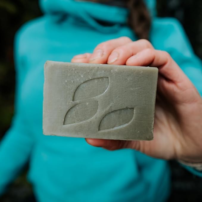 Alaska Glacial Cold-Process Mineral Clay Soap Bar made with Organic Oils | Face, Body, Shampoo & Shave | Hydrates & Detoxifies | For All Skin Types – Citrus Blend, 1 Pack