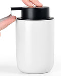 BosilunLlife Lotion Pump Dispenser - Bathroom Soap Dispenser White Kitchen Dish Soap Ceramic Small Liquid Soap Dispenser for Bathroom Lotion Hand Pump Dispenser