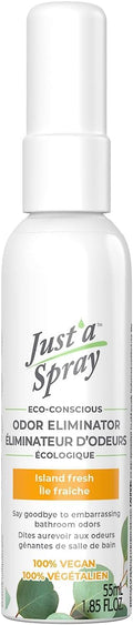 Prelam Just a Spray Odor Eliminator - Versatile and Convenient Formula - Greatly Reduces Unwanted Smells - Effortlessly Neutralizes All Odors - Safe for People and Pets - Island Fresh - 1.85 oz