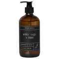 River Birch White Sage + Mint Scented Natural Hand Soap - Handmade Soap - Moisturizing Hand Wash with Amber Glass Dispenser - Luxury Scented and Hydrating - Vegan and Non-Toxic - 16 Fl Oz