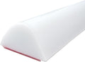 1/2" High Collapsible Shower Threshold Water Dam Barrier 39" Shower Water Stopper Barrier Shower Splash Guard For Walk In Shower Water Guard Suitable For Bathrooms Kitchens To Block Water Flow White