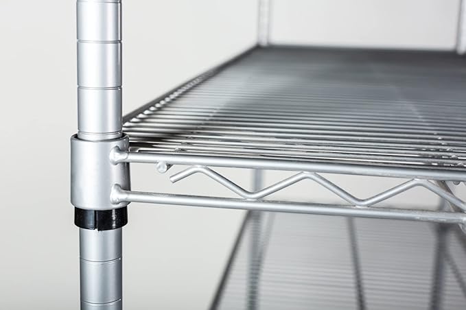 Omega 14" Deep x 30" Wide x 80" High 3 Tier Gray Starter Shelving Unit