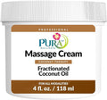 Coconut Therapy Massage Cream, Coconut Massage, Professional Deep Tissue, Unscented Cream for Physical Therapy and Recovery 4oz