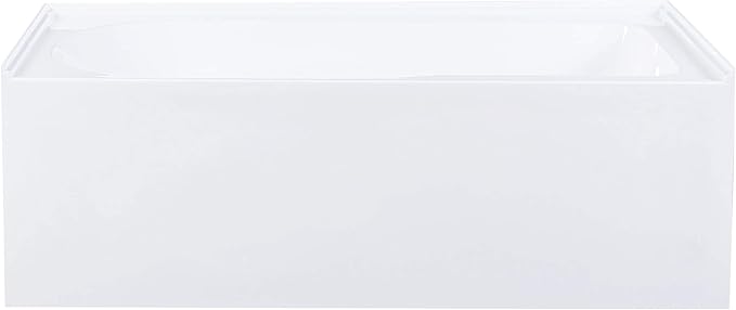 Swiss Madison Well Made Forever SM-AB541 Voltaire Alcove Tub with Armrest 60" x 30" in Glossy White