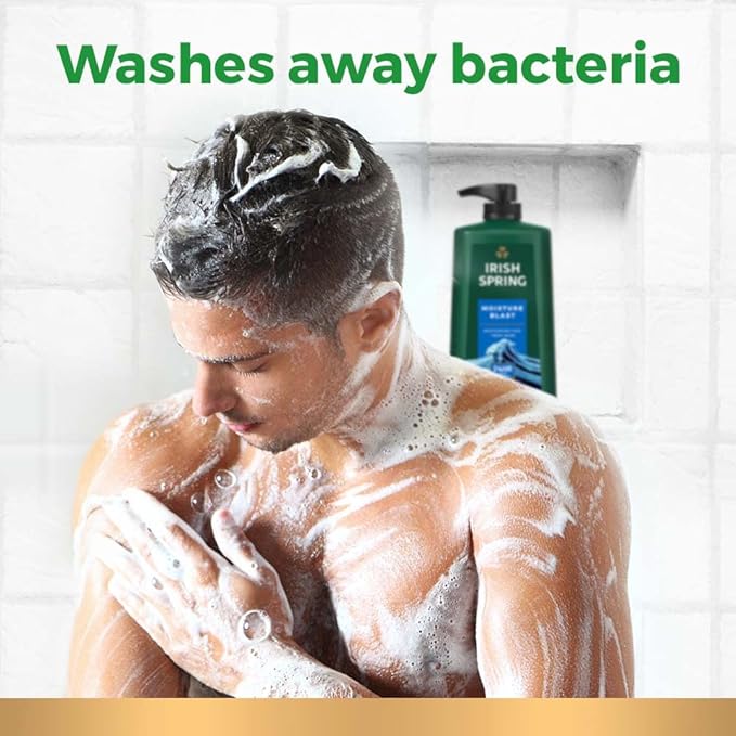 Irish Spring Moisture Blast Body Wash, 30 Oz Pump (Pack of 2)