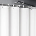 UFRIDAY White Shower Curtain Liner Premium PEVA, Shower Curtain with 3 Magnets, Metal Grommets, White, Standard Size 48x78 inch