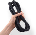 Silicone Shower Hose Extra Long,Explosion Proof Anti Winding Showerhead Hose,Used In Showerheads Spray Bidet Bathing Toilet Cleaning Flexible RV Shower Hoses Replacement (Black, 59 In)