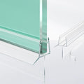 2-Pack Frameless Shower Door Bottom Seal (3/8" X 36") Clear Glass Seal Strip Shower Door Sweep - Stop Shower Leaks