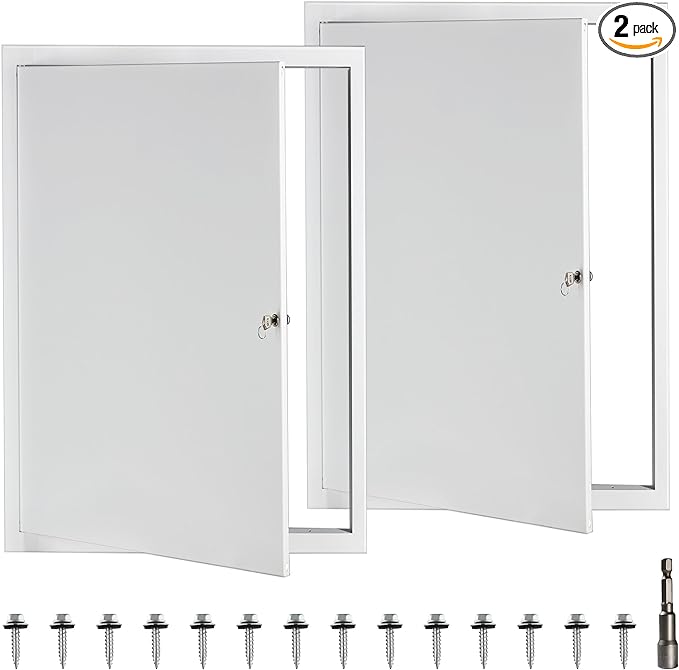 Access Door 16x24 Drywall Access Panel 2Pack Thickened 1mm for Drywall, Attic Door, Ceiling with Key (16X24 inch, Traditional, 2, AD16241MM-2P)