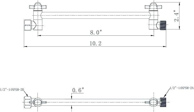 8 Inch Shower Head Extension Arm Brushed Nickel. Solid Brass Adjustable Shower Arm Extension. Lower Or Raise Any Rain Or Handheld Showerhead To Your Height & Angle – Universal Connection