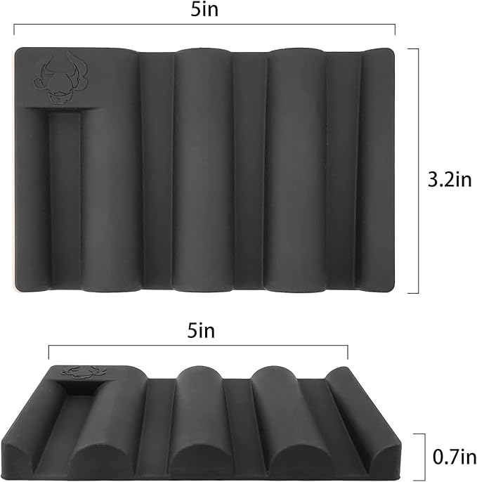 Soap Dish for Shower, Bathroom & Kitchen – Non-Slip, Self-Draining Design to Keep Soap Dry, Extend Soap Life – Easy to Clean, Compact & Durable (Black, 2 pcs)