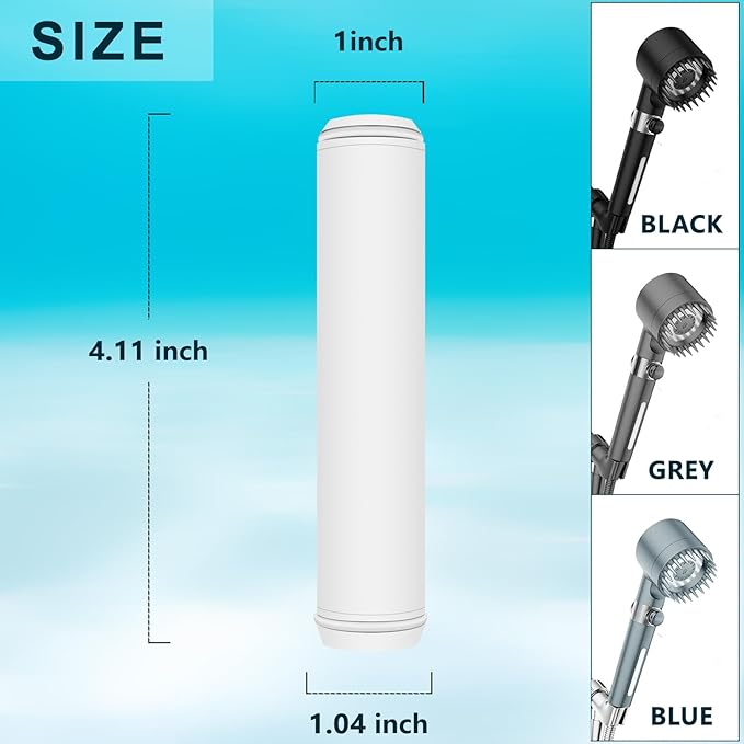 Filter Replacement Compatible with PWERAN for Handheld Shower Head, Water Replacement Filter for Shower Head，filters impurities, purifies water quality(2pack)