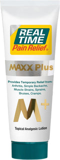 Real Time Pain Relief MAXX Plus - 3oz Tube | Intensive Formula with 19 Natural Ingredients Including Hemp Oil | Fast-Acting Relief for Muscle Pain, Arthritis, Backaches, and More