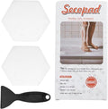 Bathtub Stickers Non-Slip, 36 PCS Hexagon Safety Shower Treads Adhesive Appliques with Premium Scraper