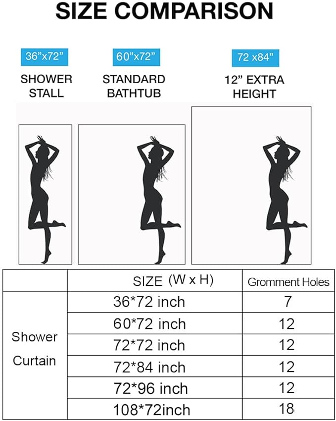 Riyidecor Black and White Shower Curtain 36Wx72H Inch Mountain Rustic Pine Tree Stall Half Small Rv Single Stand Up Camper Narrow Scenery View Bathroom Decor Fabric Polyester Waterproof 7 Pack Hooks