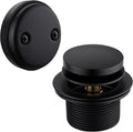 BESTILL Tip-Toe Bathtub Drain Bath Tub Trim Set Conversion Kit, Two Hole Style, Matte Black