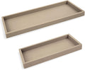 Countertop and Vanity Tray - 2 PC (11” and 7”) Shatterproof Silicone Kitchen and Bathroom Trays for Counter, Kitchen Soap Dispenser Tray, Vanity Trays for Bathroom, Perfume Key Tray