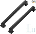 Ravinte Hardware 30 Pack Matte Black Cabinet Pulls, 6-1/4 Inch (160mm) Hole Center Zinc Alloy Drawer Handles for Kitchen Cabinets, Cupboards, Dressers, Square Solid Metal Hardware