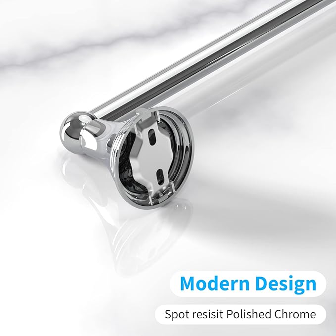 Newfun 8-Pieces Polished Chrome Bathroom Accessories Set, 24 Inch Bath Towel Bar Set, SUS 304 Stainless Steel Bathroom Hardware Set, Towel Racks for Bathroom Wall Mounted