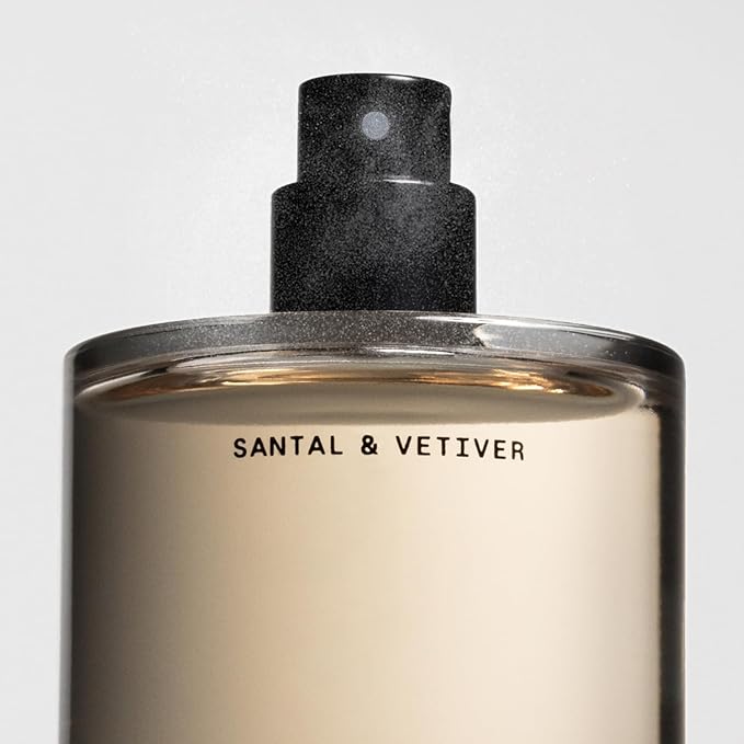 Salt & Stone Body Mist, Santal & Vetiver Scent, Skincare Infused Hair & Body Spray for Women and Men, Hydrating Fragrance with Glycerin and Red Algae, Vegan, Cruelty Free, 3.4 fl oz