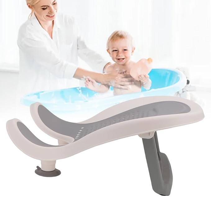 Fafeicy Baby Bath Tub Infant Bath Basin, Newborn Washing Tub with Strong Suction Cups Soft Mesh & Drainage Holes for Secure Comfortable Bathing 0-24 Months