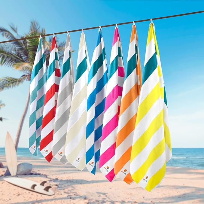 SUN CUBE Microfiber Beach Towel, Quick Dry Sand Free Beach Towel, Lightweight, Compact for Travel Swim Sports Camping, Packable Sand Resistant Towel Adult, Red 60x30 Inches